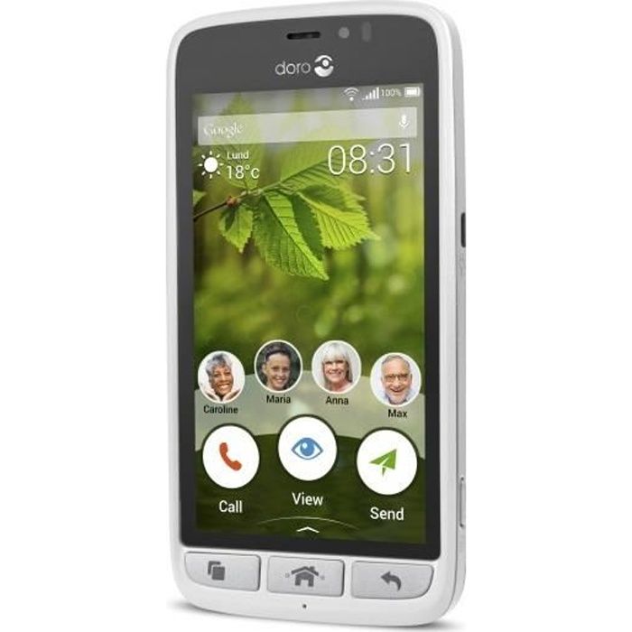 Achat T&eacute;l&eacute;phone portable Doro 8030 Seniors Smartphone Blanc Blanc Blanc Android 4G 8GB Good Condition White Box pas cher
