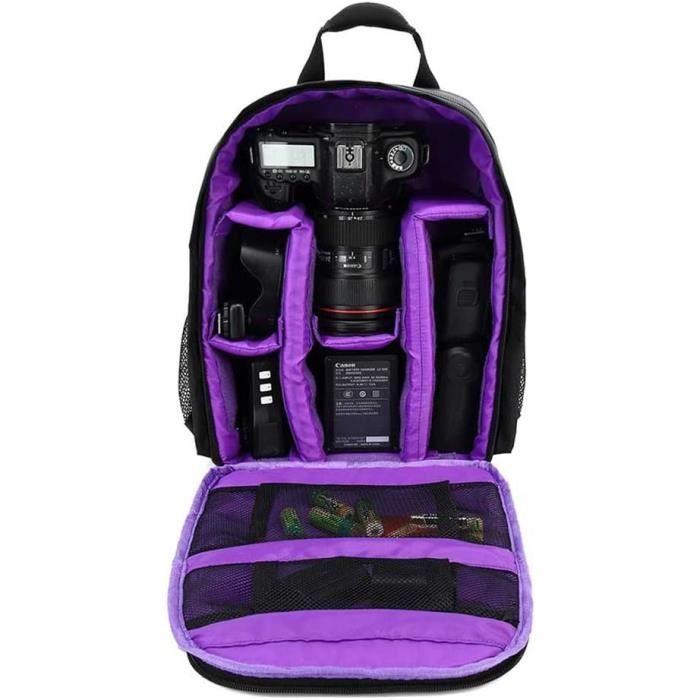 Andoer Sac à Dos Appareil Photo Reflex - Petit Sac Étanche Léger Multifonctionnel 33 X 26,5 X 12,5 Cm
