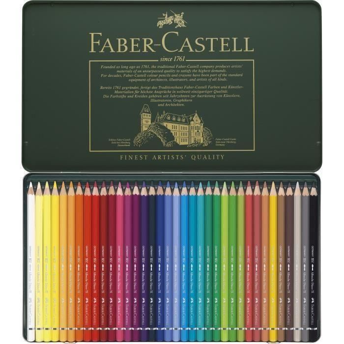 FABER-CASTELL Coffret de 36 Crayons de couleur aquarelle Dürer