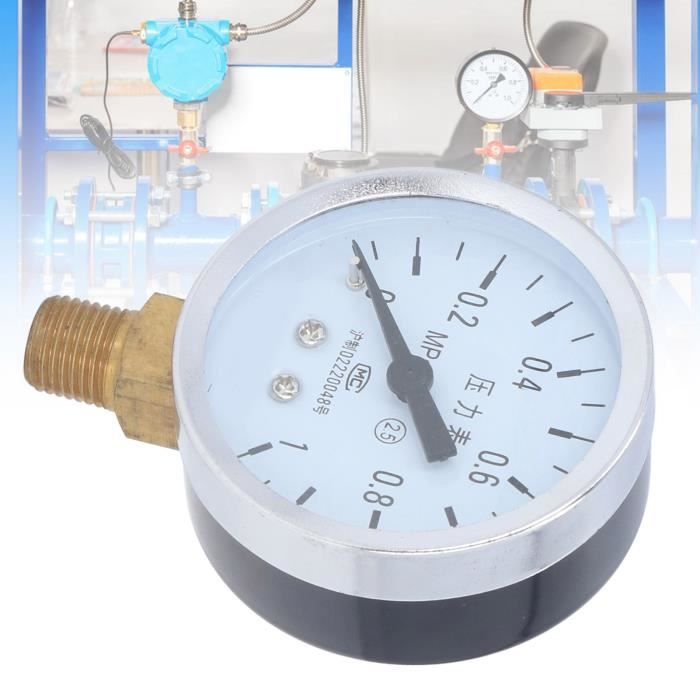 Manomètre Numérique Mini Pour Vide D'air - Mesure 0 à -30 InHg / 0 à -1 Bar, Cadran 2 Pouces, Précision ±4/3/4%