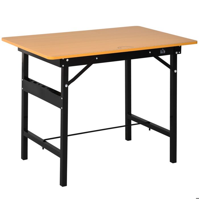 ToughBuilt - Établi QuickSet, grande surface de travail, pieds en métal
