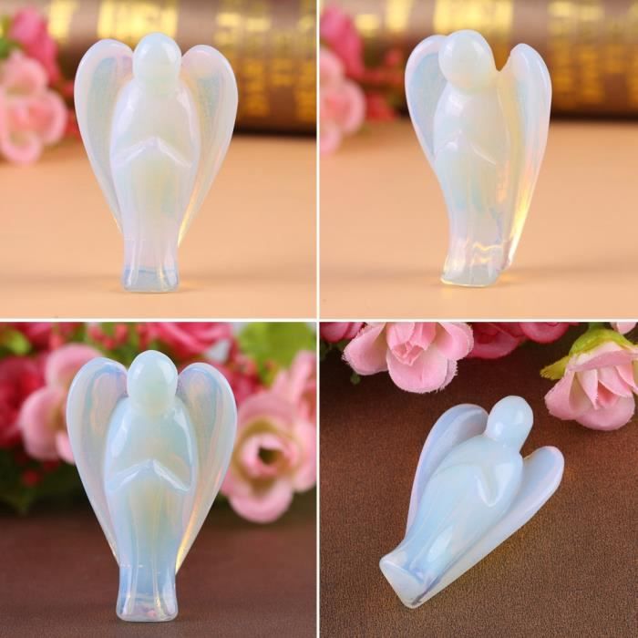 Figurine D'Ange En Cristal K9 Décorative - Cadeau Noël Parfait Pour Femme, 40mm Diamètre 80mm Hauteur