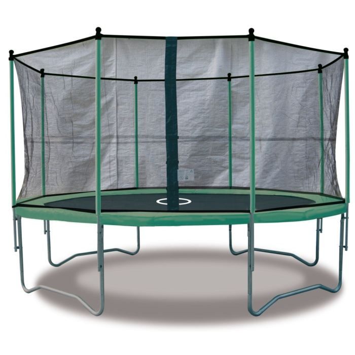 Trampoline bleu avec échelle, couverture de propreté et kit d'ancrage 300cm - Jeux