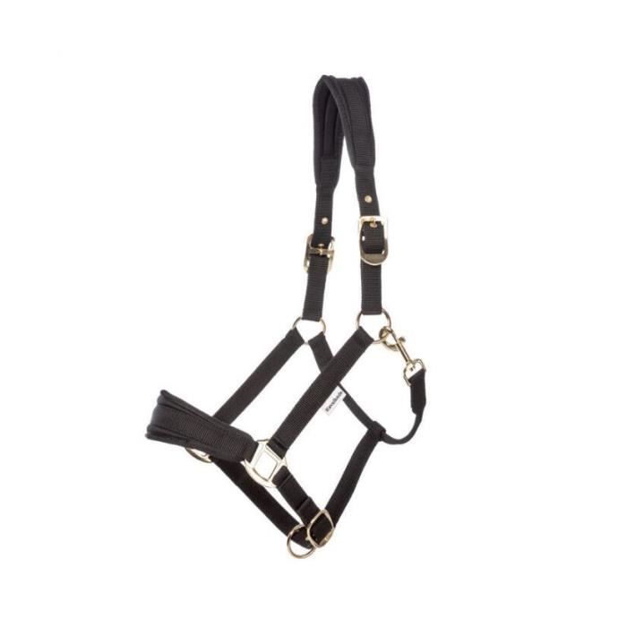 EQUITHÈME Licol Mouton Nylon Noir/Blanc