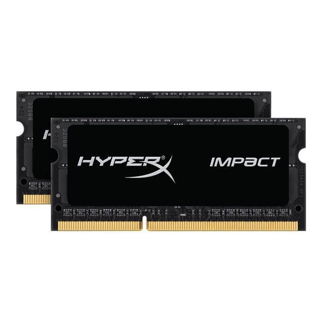 Vente Memoire PC HyperX Impact DDR3L 16Go (Kit 2x8Go), 1600MHz CL9 204-pin SODIMM - HX316LS9IBK2/16 pas cher