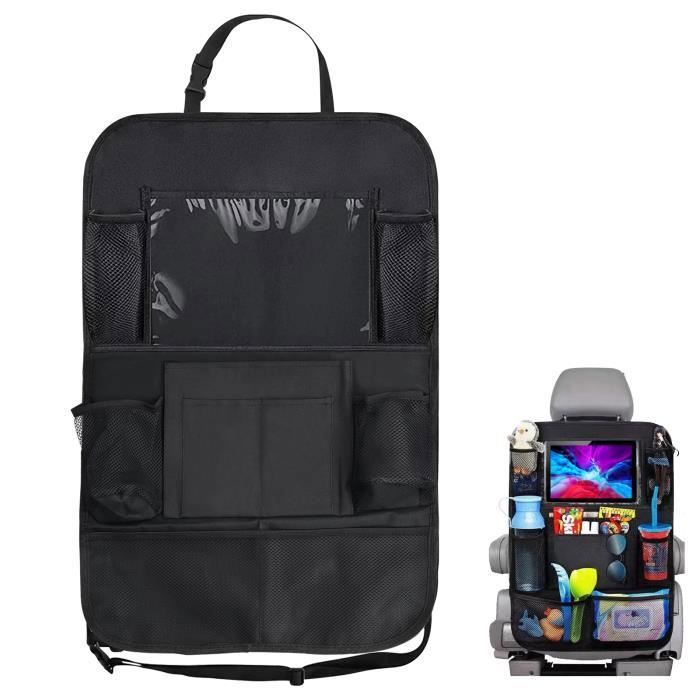 Organisateur De Siège Arrière De Voiture Ruspela - Tablette Pliable En Cuir Avec Multi-Poches Pour Famille