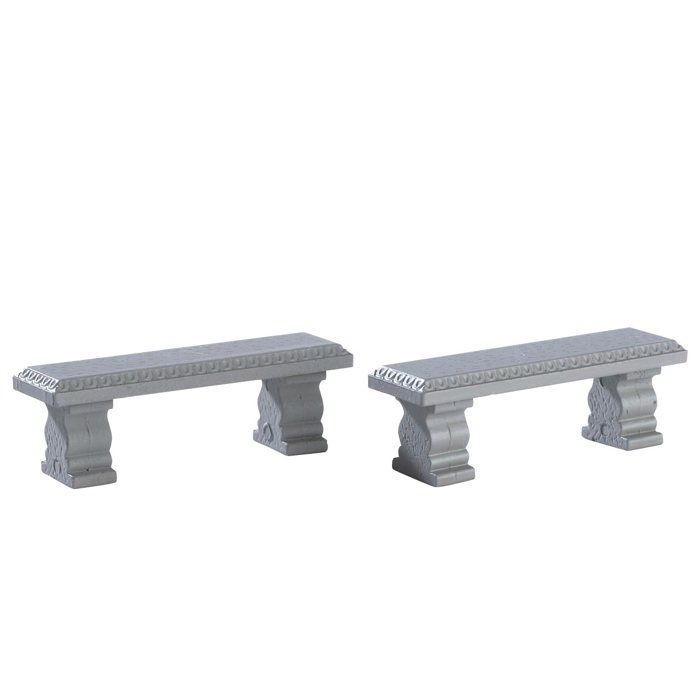 Lemax Pierre Banc Banc Plaza Set 2 Cod 74236 Achat Vente Banc Cdiscount
