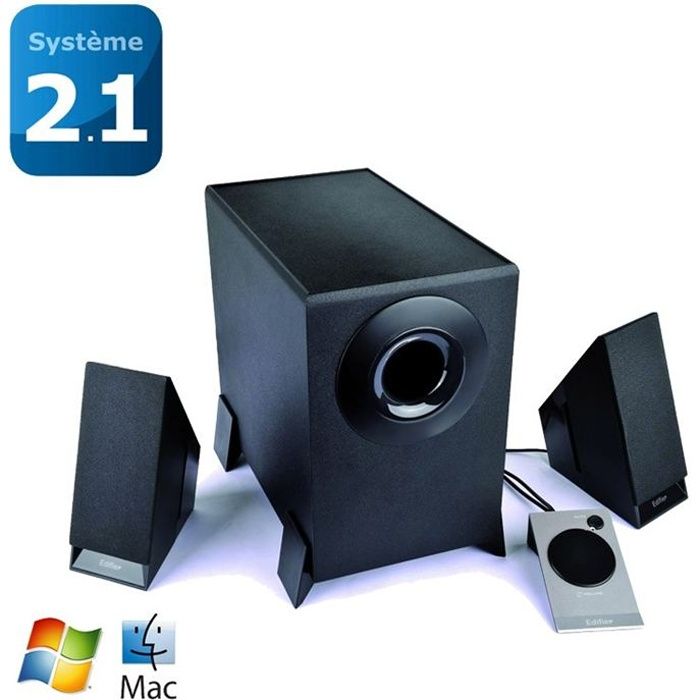 Enceintes 2.1 Edifier M1360 – 8.5W, Télécommande Filaire, Son Équilibré - vue 5