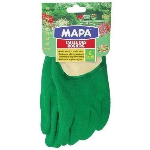 Gants de jardinage - MAPA - Gant rosier latex taille 8 - Taille L / T8 - Vert - Résistance à la perforation