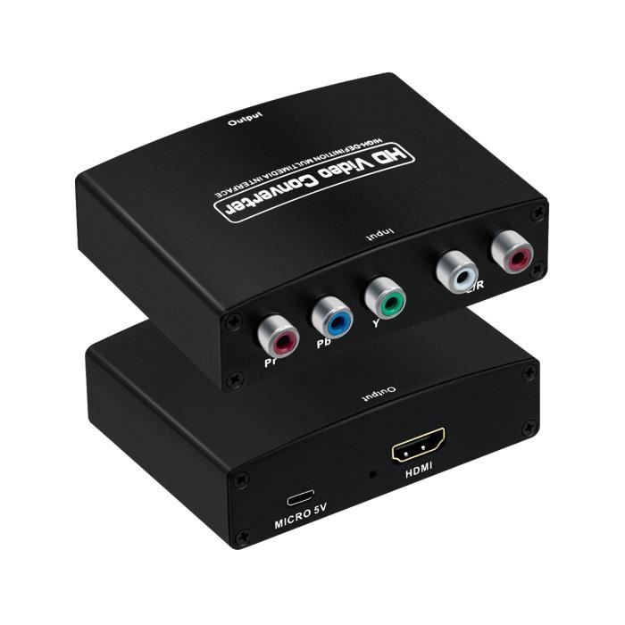 Convertisseur Vidéo Composante YPbPr (YUV) ou VGA et Audio vers HDMI - 1920x1200