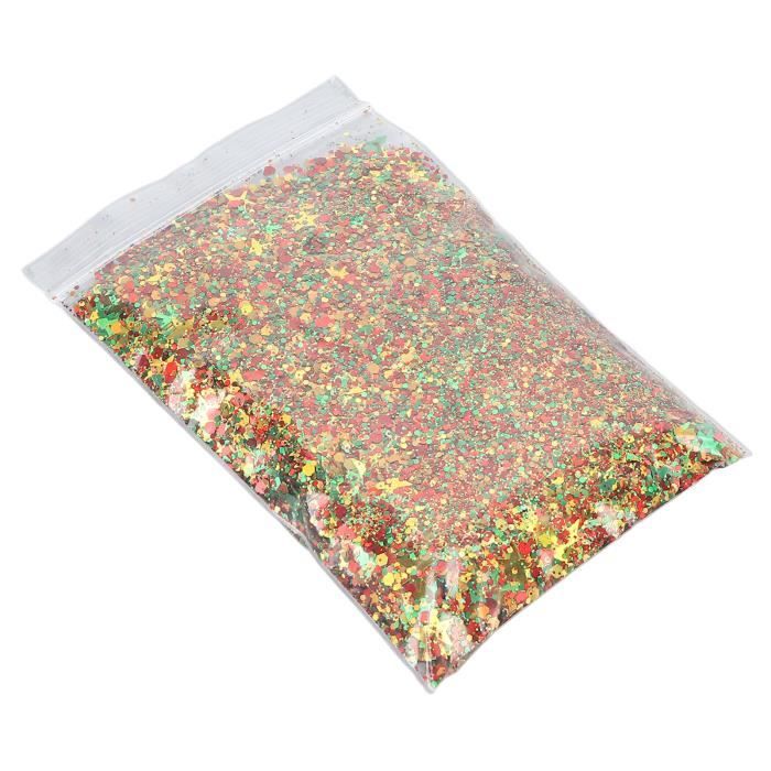 PATIKIL 120g Paillettes d'argile Granulés de Sucre pour Nail Art DIY Artisanat Gâteau Coque de Téléphone Résine Nail Art Tranches de Polymère, Couleurs Mélangées