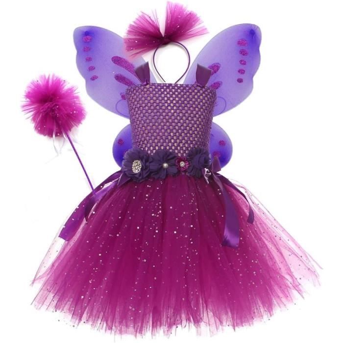 Robe Barboteuse Papillon Sans Manches En Tulle Froncé Pour