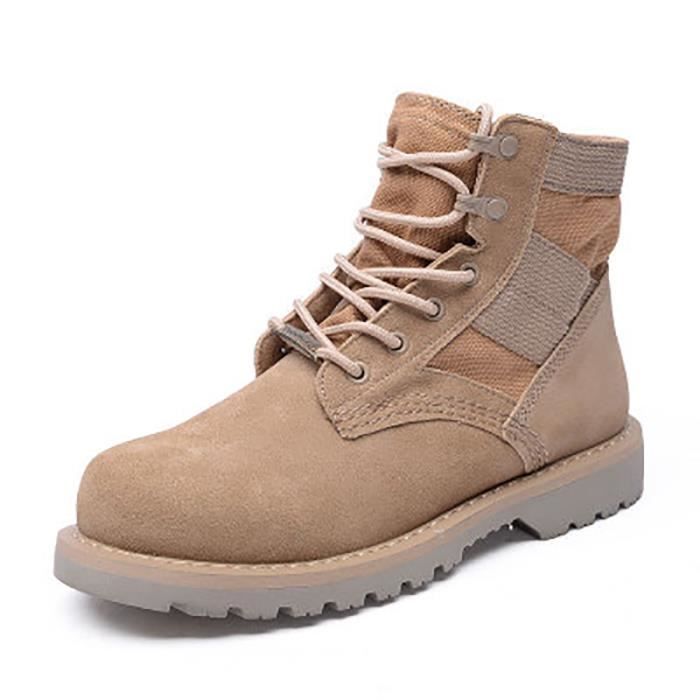 Bottes En Cuir Marron Taille 38 - Occasion Très Bon état, Largeur M, Talon Bas