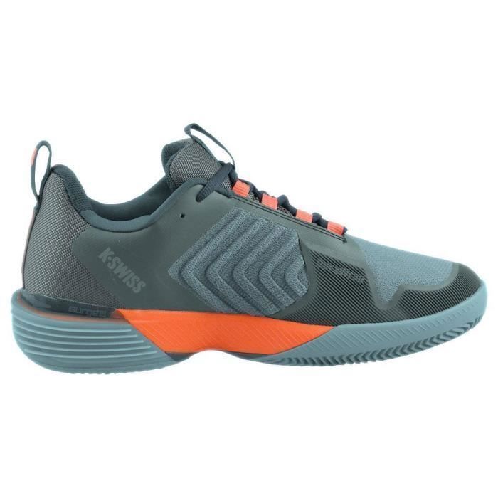 Chaussures De Tennis K-Swiss Ultrashot Homme - Gris/vert, Pointure 10.5 Medium, Neuves