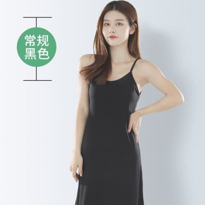 Robe De Nuit Longue Manches Longues En Modal - Femme, Coupe Fluide, Multicolore (120cm)