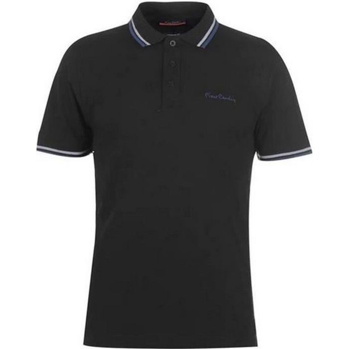 Polo Noir Homme Pierre Cardin