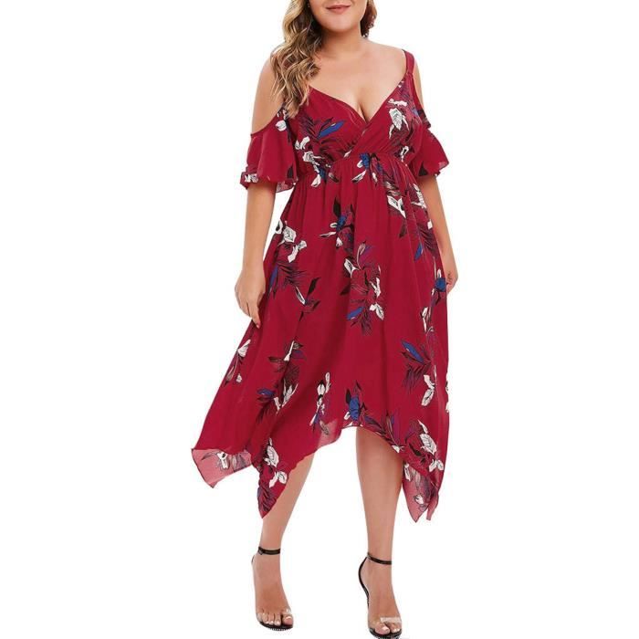 Robe Femme Maxi à Bretelles Spaghetti - Motif Floral Gris - Taille Réglable - Neuf Avec étiquette