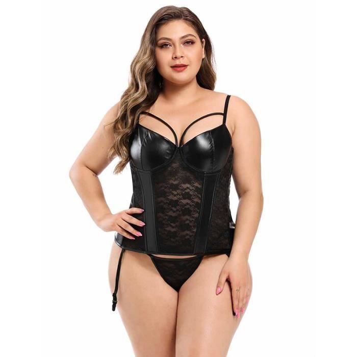 Bustier cuir noir deals