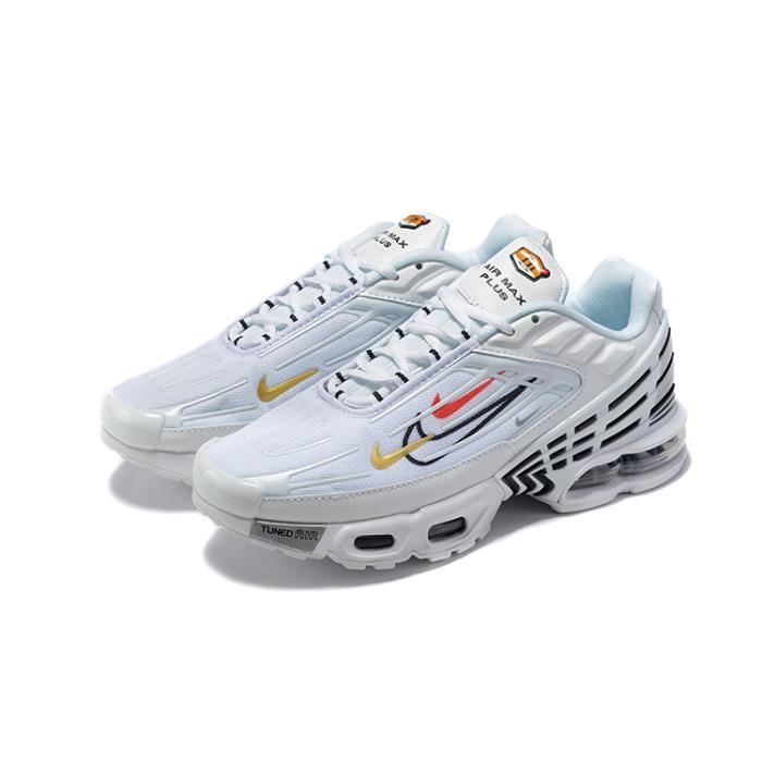 Baskets NIKEs Airs TN Plus 3 Chaussures de course pour hommes et femmes  noir rouge gris Noir rouge gris - Cdiscount Chaussures