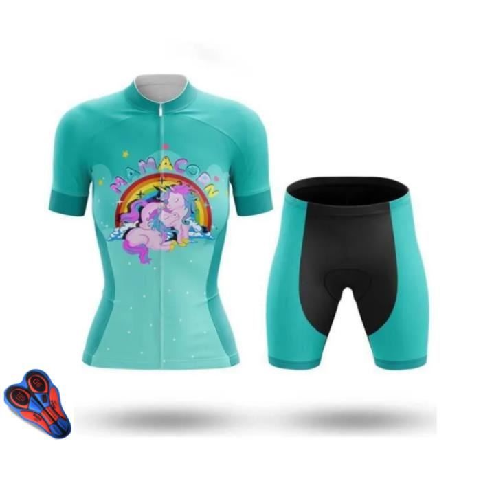 Ensemble Cyclisme Femme Primal 'Beat Cancer' - Taille L, Manches Courtes, Zip, Multicolore, Occasion