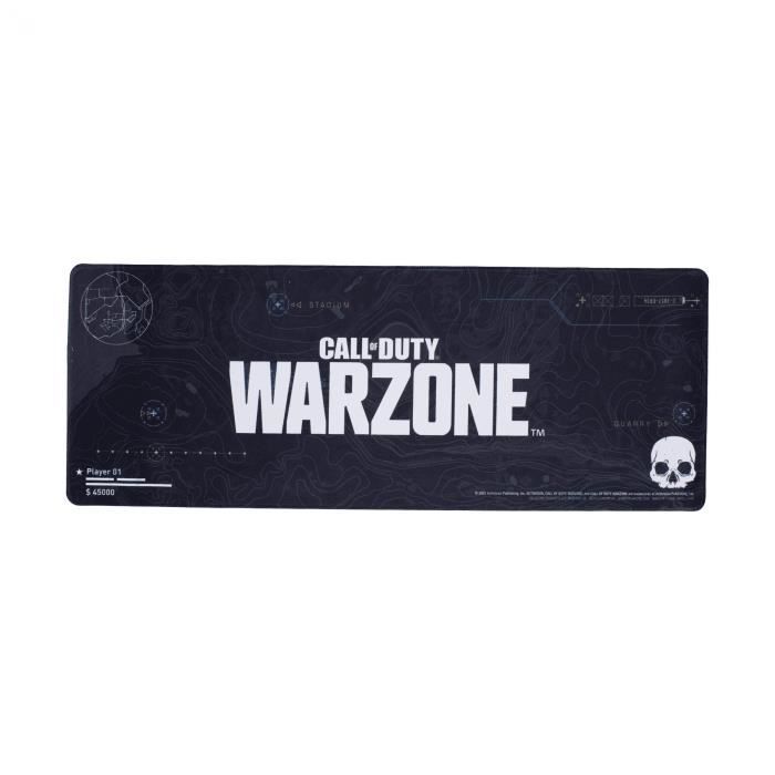 Tapis de bureau sous-main - PALADONE - Call of Duty - Logo Warzone - Noir - Nettoyable