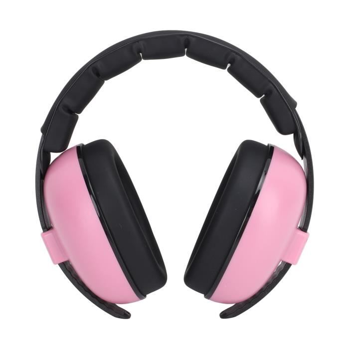 Casque De Tir Antibruit électronique – Réduction Active Du Bruit 23dB, Confort Avec Lunettes, Rose