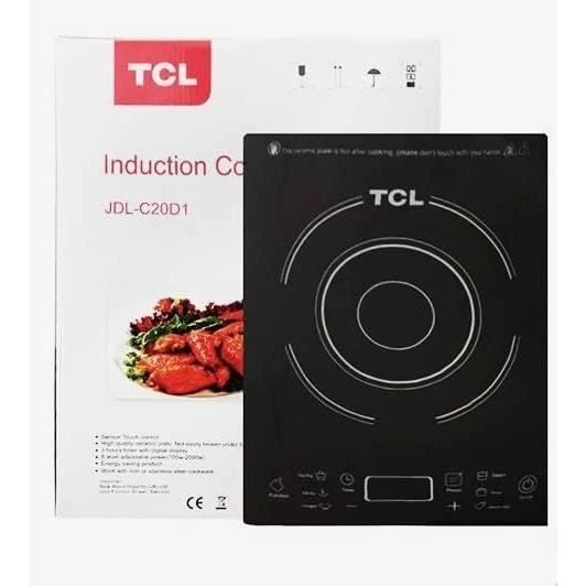 Plaque à Induction Portable, Table Induction 1 Foyers, Plaque de Cuisson à Induction 2100W Avec