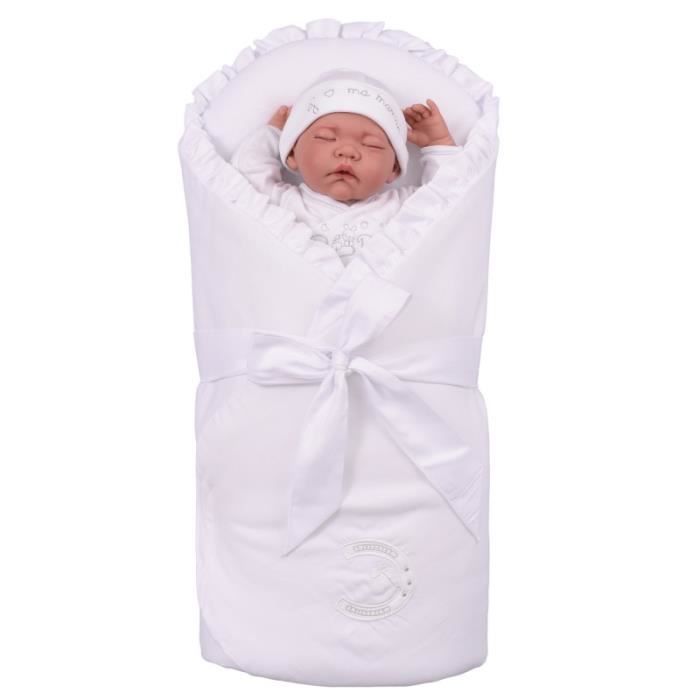 Gigoteuse Nid D'Ange TupTam Bébé 70x70cm - Coton Doux Avec Ruban - Multifonction
