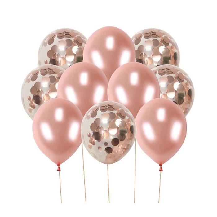 Ballon Anniversaire, Ballons Confettis pour Mariage-Anniversaire-Baby  Shower-Cérémonie Décorations de Fête