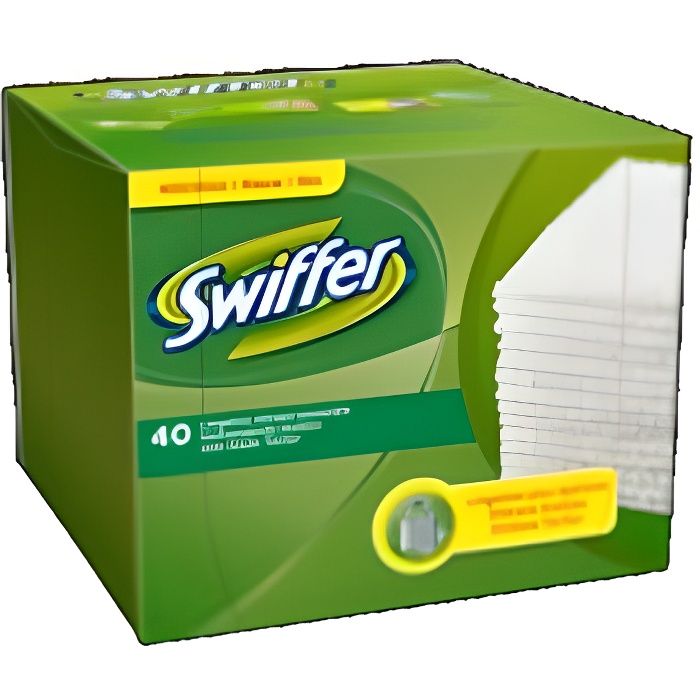 SWIFFER Boîte de 40 Lingettes sèches dépoussiérantes pour balai