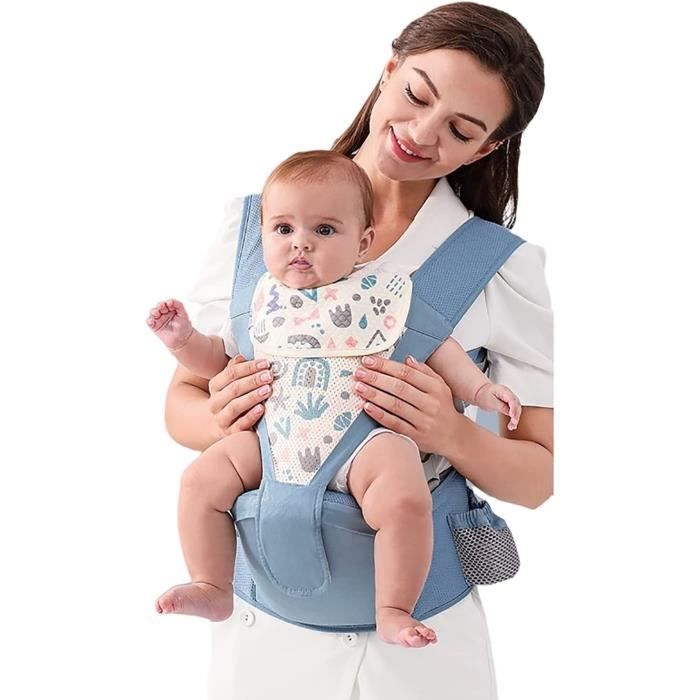 Kangourou Porte Bebe, Porte Bebe Physiologique, Porte-Bébé Respirant Avec  Siège À Hanche Pour Nouveau-Né Et Enfant De 3 À 36 [H1872] - Cdiscount  Puériculture & Eveil bébé