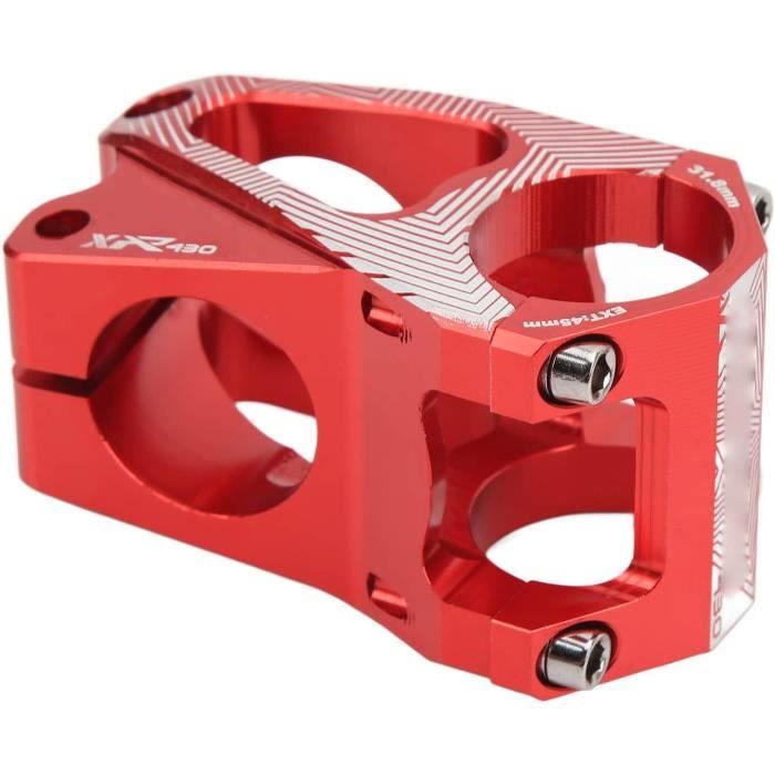 Potence VTT Courte 35 Mm - Diamètre Guidon 31,8 Mm / Fourche 28,6 Mm - Alliage CNC - Couleur Gris