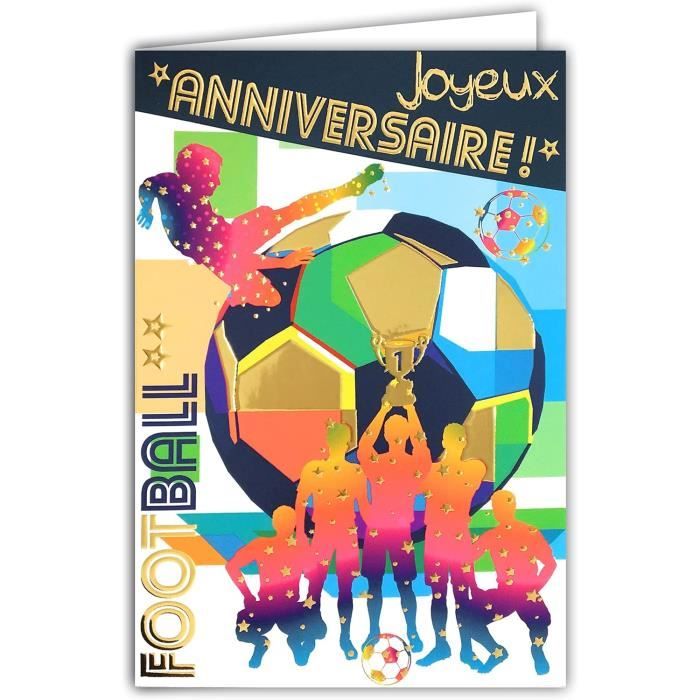 Carte De Voeux Double Heureux Anniversaire Voiture De Sport - Un