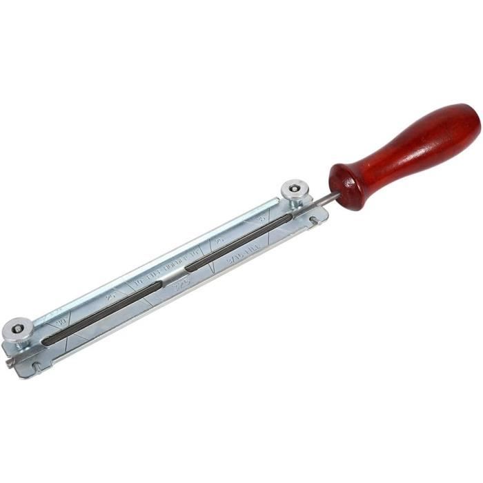 Lot De 12 Limes Pour Tronçonneuse Avec Poignée - Lime Ronde 4mm Acier Trempé Pour Chaînes 1/4" Et 3/8"