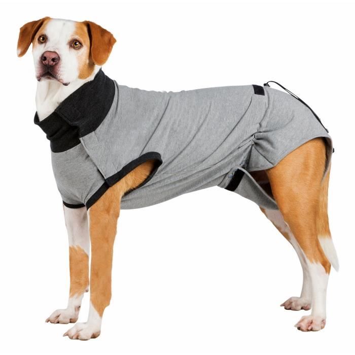 Body de protection - TRIXIE - pour chien - M/L 50cm - gris