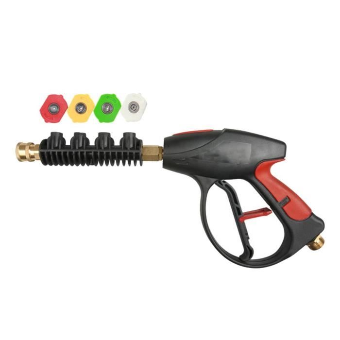 Baguette Extension Nettoyeur Haute Pression – 4000 PSI – 6 Tiges + 1 Courbée + 5 Buses – Pour Toiture, Voiture, Terrasse