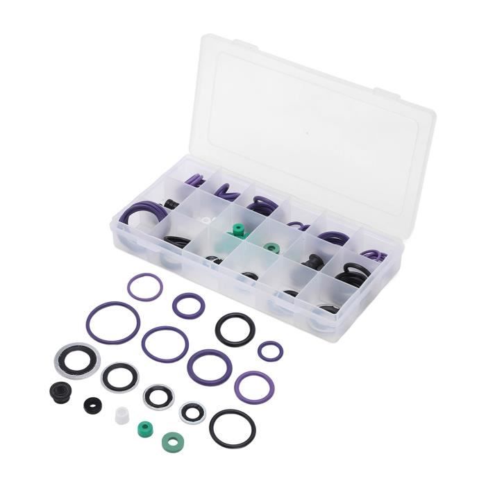 Kit 225 Pièces Joints Toriques Climatisation Voiture - Assortiment 14 Tailles + Rondelles Pour Réparation AC