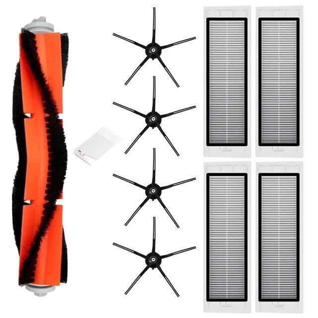 12 Pièces Accessoires Rechange Pour Xiaomi Roborock Mijia S5 S6 S60 Avec Filtre, Brosse Et Kit