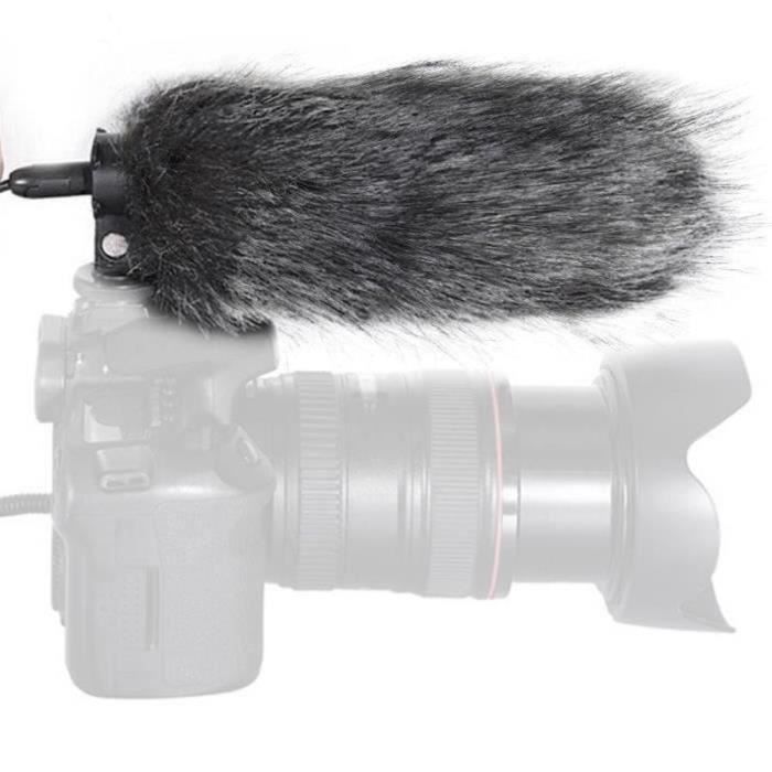 Deadcat Microphone Housse Anti-vent Rode Go - Fourrure Synthétique Grise 19cm - Réduction Bruit Vent Micro Mic Rode