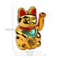 S O Maneki Neko Chat Porte Bonheur Chinois Or Winke Chat Chat Chat 0233 Achat Vente Statue Statuette Cdiscount