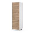 Meuble pour réfrigérateur VICCO R-Line Blanc/Sonoma 60 cm -1