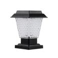 EJ.life Lampe solaire LED pour poteau bois, étanche IP65, jardin extérieur, allumage automatique-1