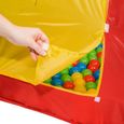 TECTAKE Piscine à balles Cabane Maison Tente Pop-Up de Jeux pour Enfant 86 cm x 84 cm x 102 cm - Multicolore-1