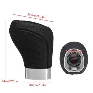 Pièce Auto Bmw 1998-2005 Soufflet Levier Vitesse Cuir écologique - Pour BMW 3 E46 98-05 - Double Couture Noire Soufflet Double Couture Noir