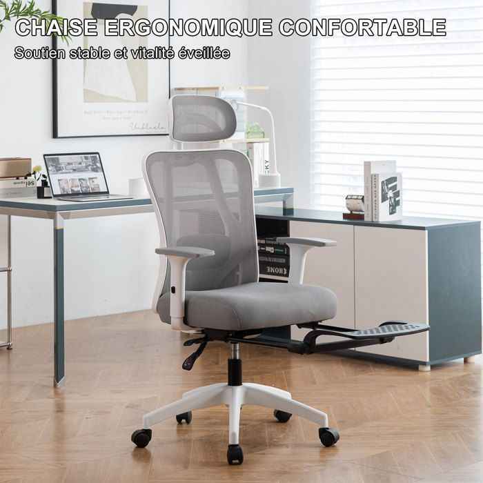 Chaise de bureau chaise de direction capacité de charge 200 kg chaise de bureau 200 kg chaise de bureau ergonomique chaise pivotante en cuir noir | Leroy Merlin