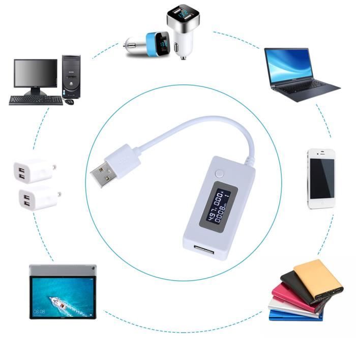 Détecteur De Puissance USB Universel Mini Testeur Compteur Amp Volts MAh Lecteur Avec écran LCD Chargeur Docteur Ordinateur Portable Moniteur D'état De Travail