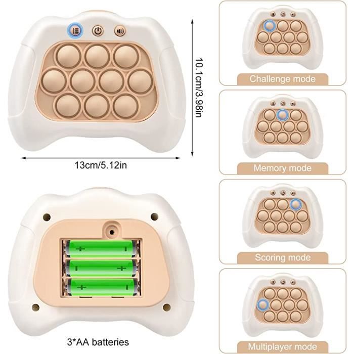 Pop-It Jeu électronique Funmo Pop-It Jeu Quick Push Jeu Poppers Enf Popping Jeu Console De Jeu Educatif Pour La Petite En Am