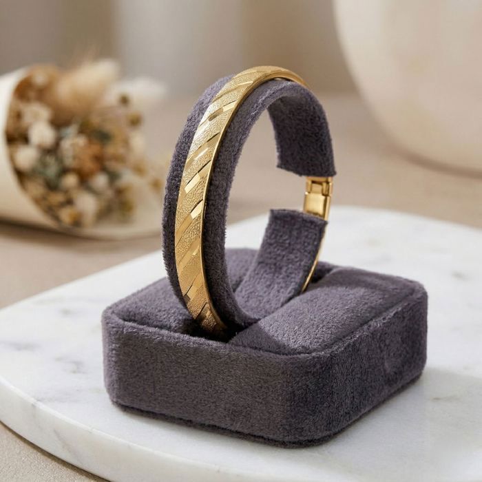 Bracelet Multi-jonc Plaqué Or Jaune 750/1000 Bijouterie Papillon Bleu - Neuf Avec étiquettes