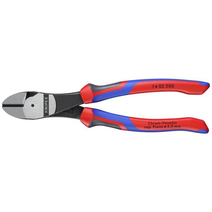 KNIPEX Pince Coupante Côté Forte Démultiplication 200mm 74 02 200 - Pour Fils Et Corde Piano