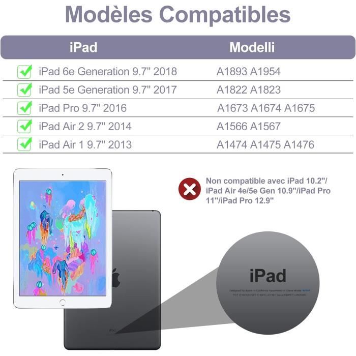 Vetro Touchscreen Completo Per IPad 6 (2018) – A1893 / A1954 – Sostituzione Schermo